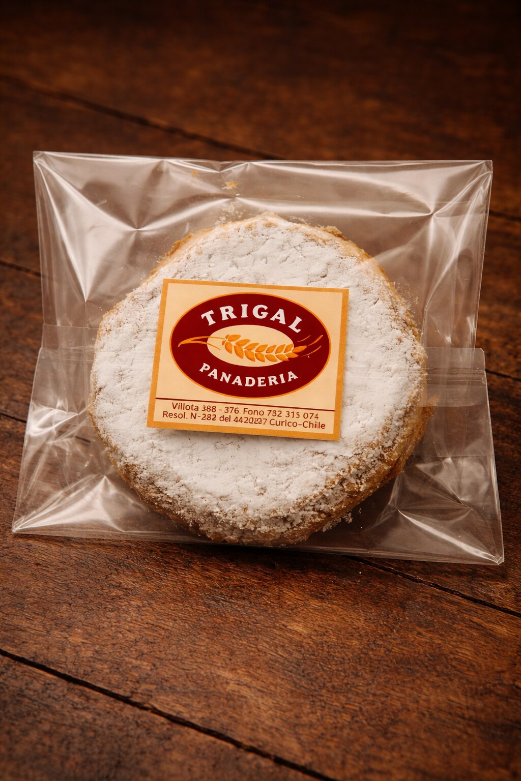 Torta curicana de Panadería Trigal en su envase